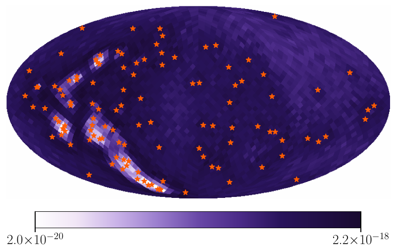 Full-Fisher effective sensitivity skymap